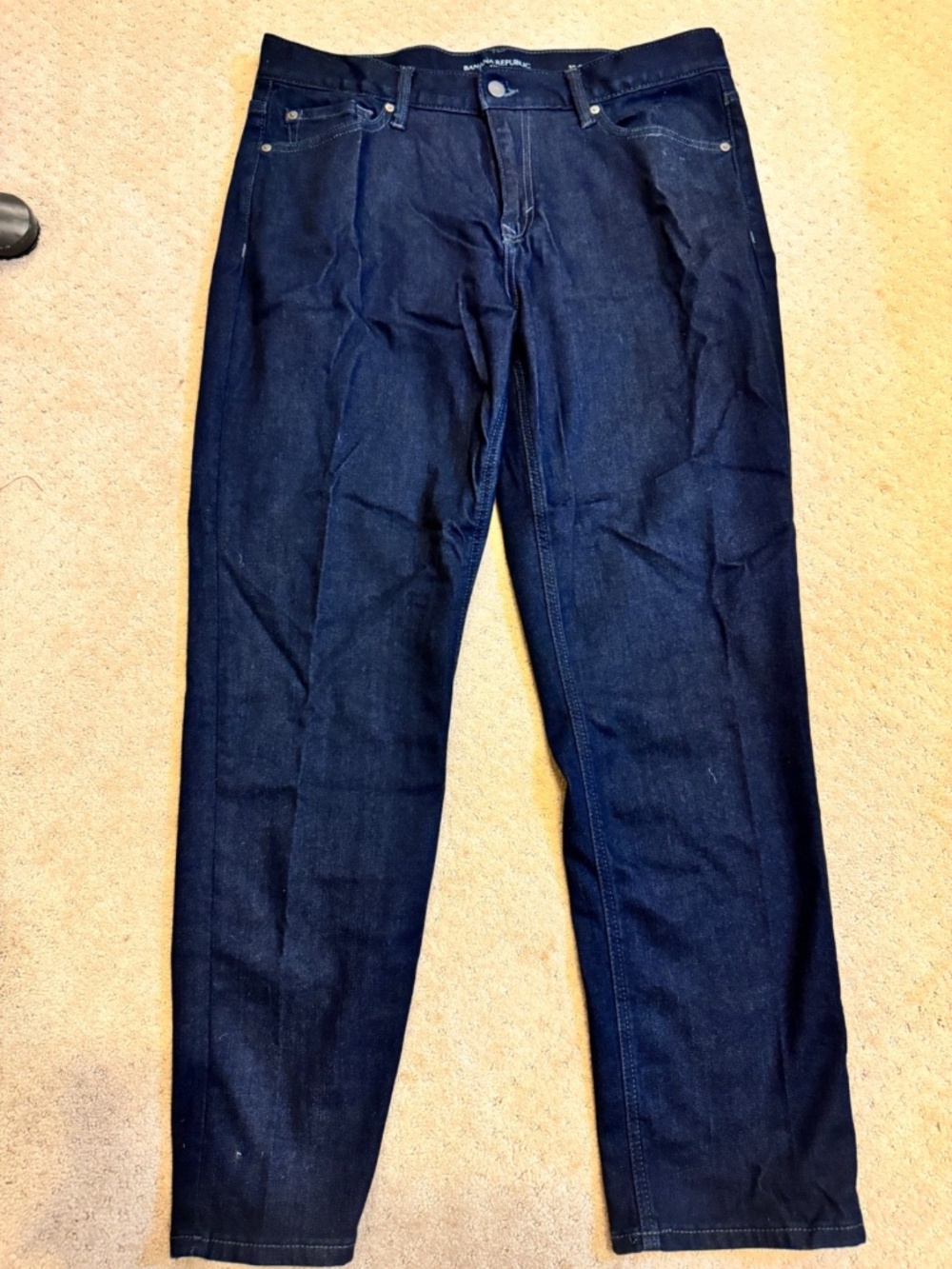 Banana Republic Jeans Mens 35x30 Traveler Slim Fit 5-Pocket Stretch Denim Blue